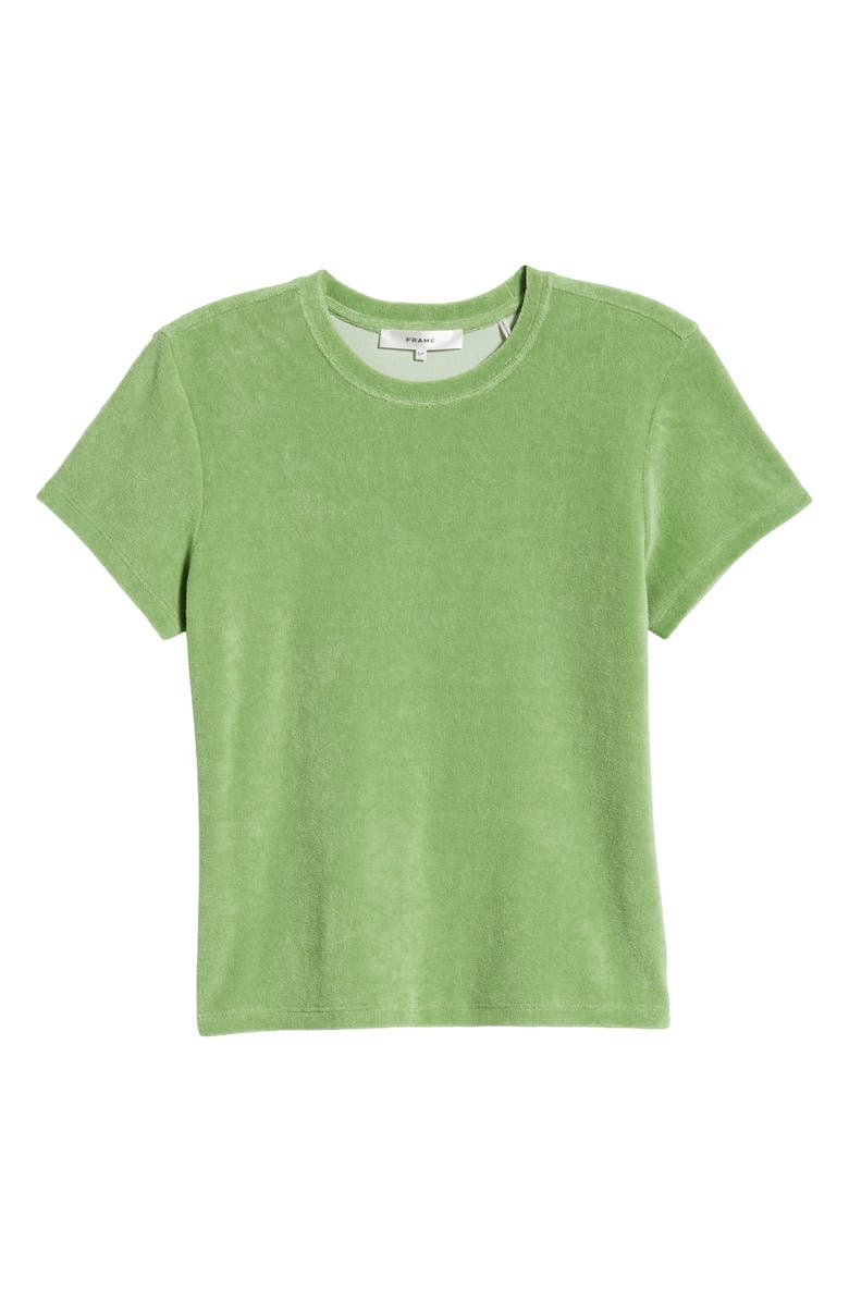 FRAME The Terry Baby Tee, Alternate, color, Peridot