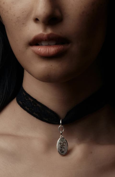 Nocturne Mourning Lace Collector Choker