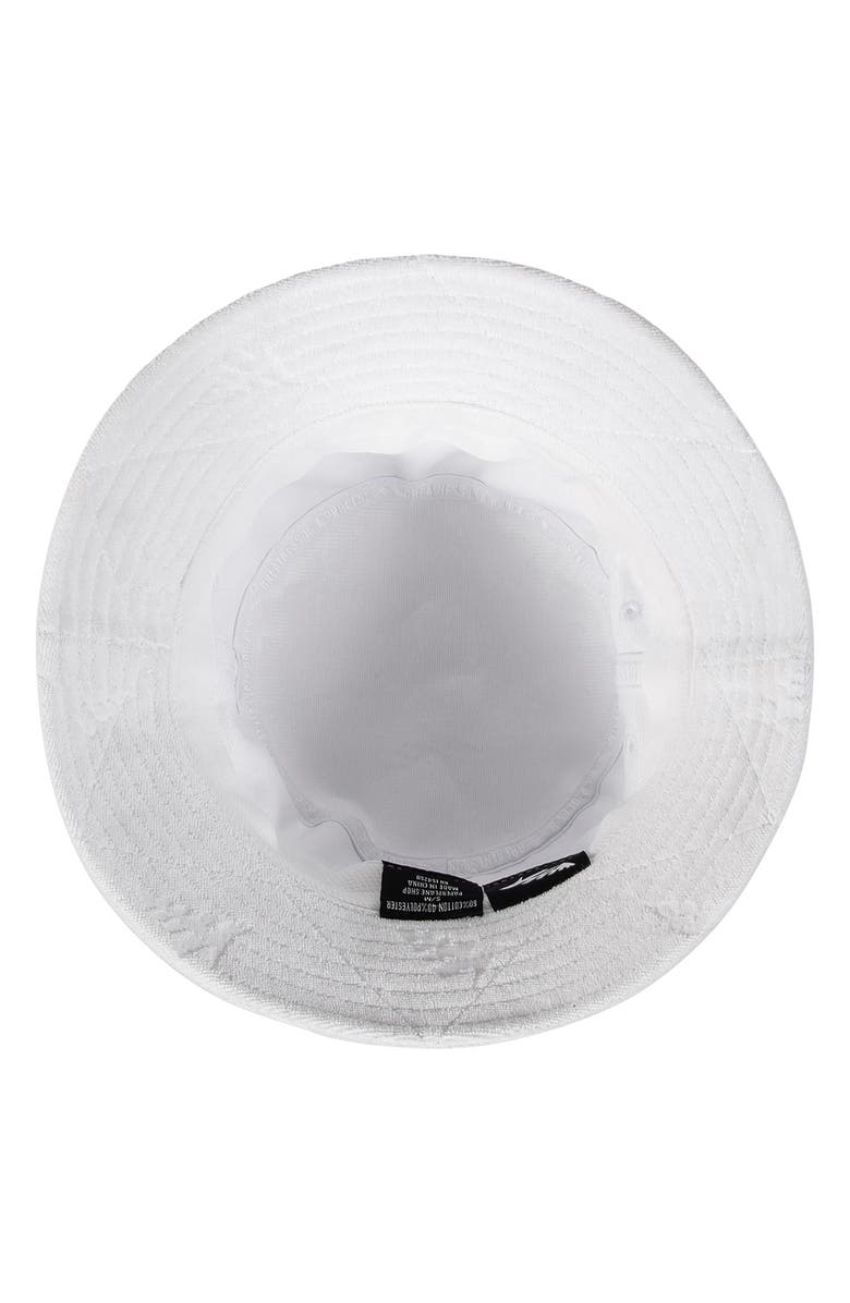 PAPER PLANES Logo Jacquard Terry Cloth Bucket Hat, Alternate, color, 