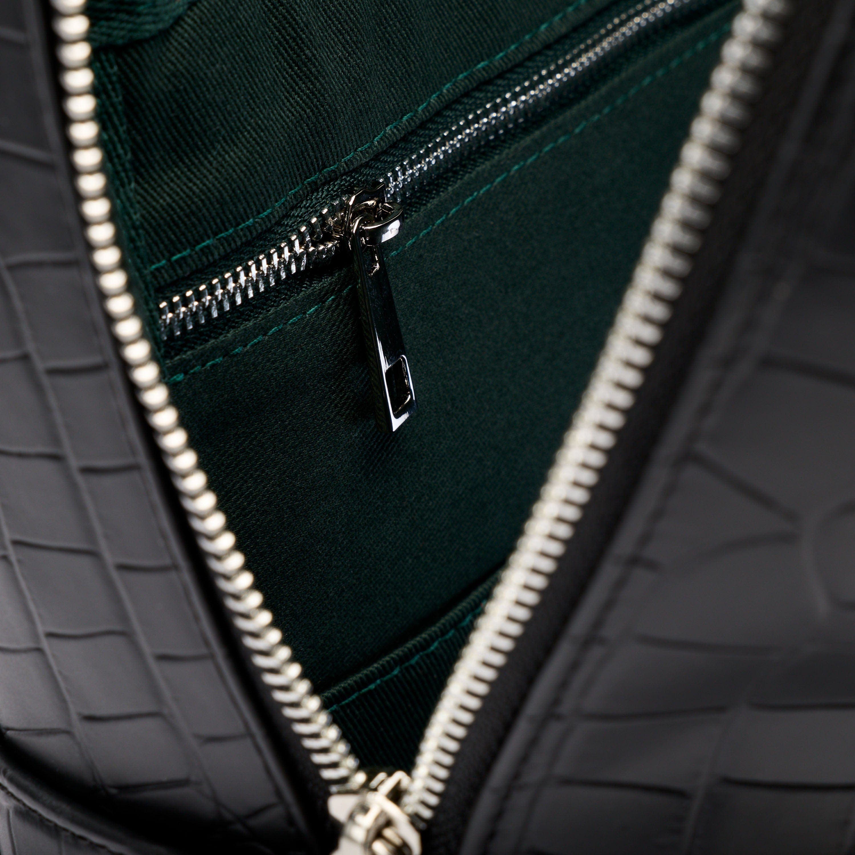 MARC NOLAN Fulton Croc-Embossed Calfskin Leather Backpack, Alternate, color, Black Crocskin