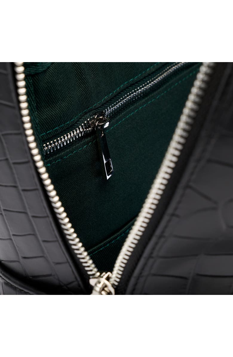 MARC NOLAN Fulton Croc-Embossed Calfskin Leather Backpack, Alternate, color, Black Crocskin