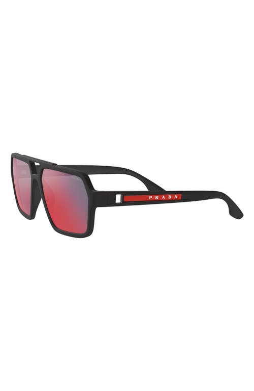 Prada Sport 59mm Rectangle Sunglasses In Multi