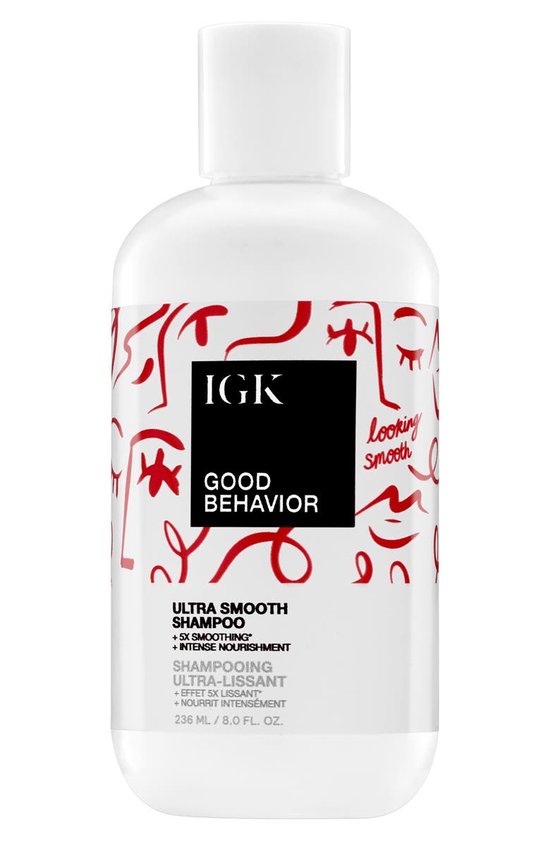 IGK Good Behavior Ultra Smooth Shampoo, Main, color, 