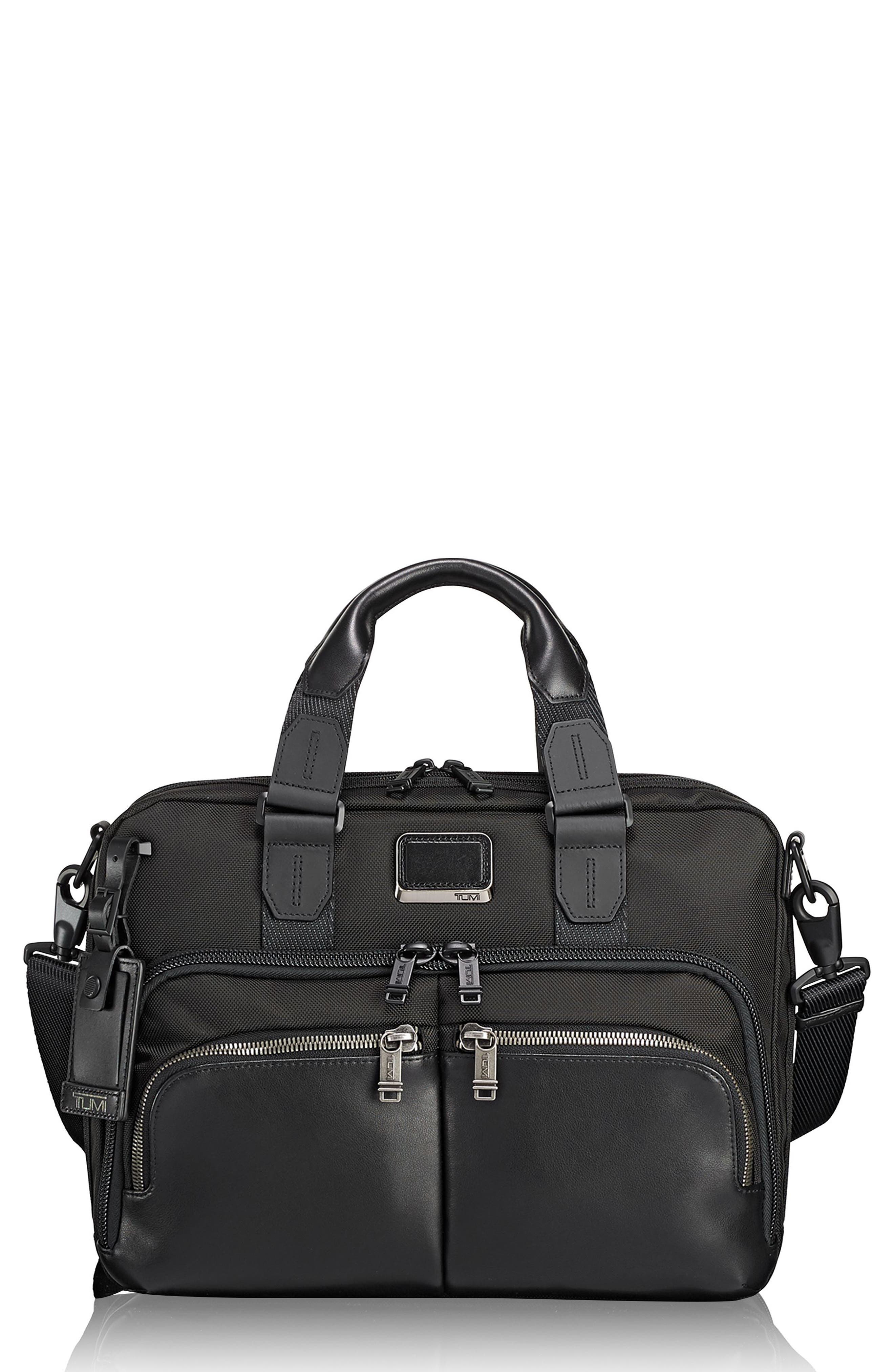 TUMI Alpha Bravo - Albany Slim Commuter Briefcase, Main, color, 