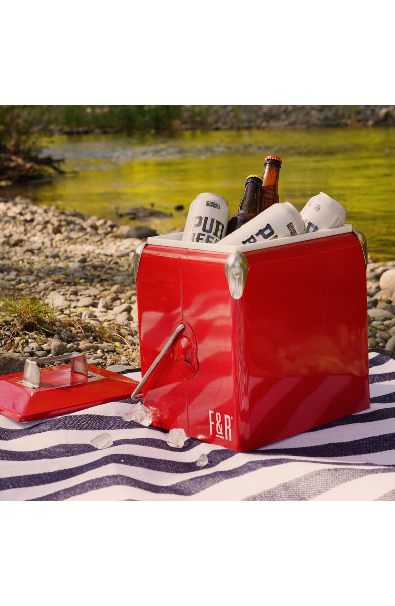 Foster & Rye Vintage Metal Cooler, Alternate, color, 