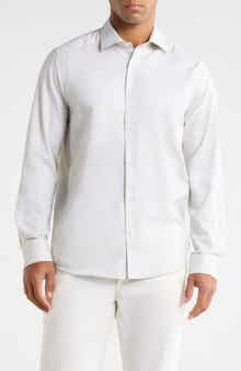 Danforth Stretch Cotton & Linen Blend Dress Shirt
