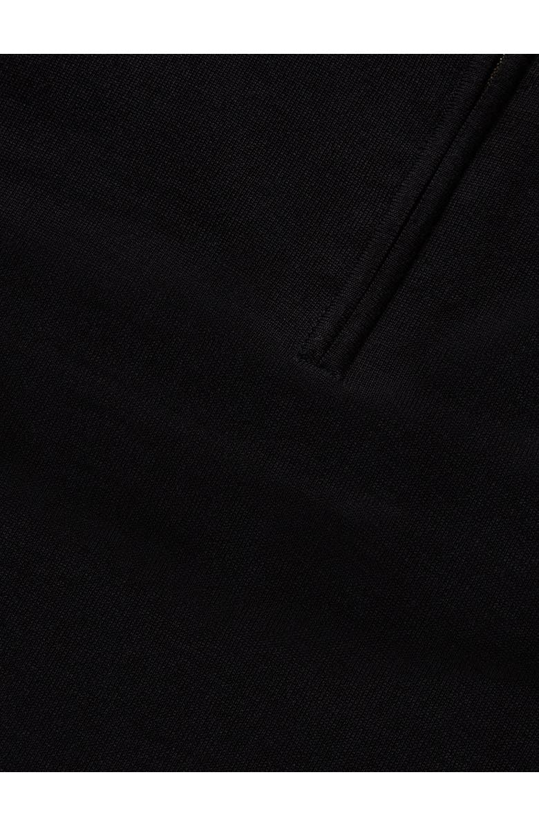 Robert Talbott Eastwood Quarter Zip Sweater, Alternate, color, Black With Gray Tipping