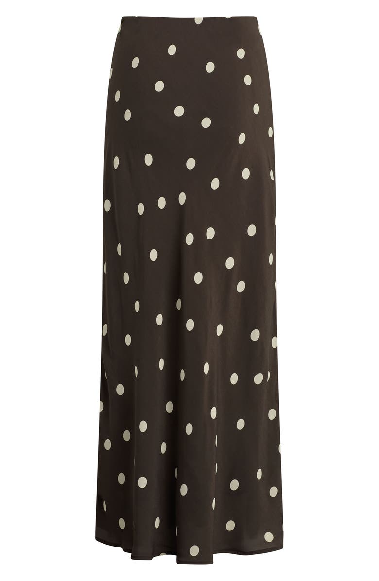 Favorite Daughter The Favorite Midi Skirt, Alternate, color, Espresso Polka Dot