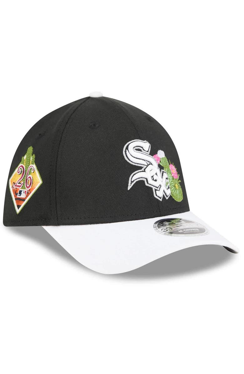 New Era Men's New Era  Black/White Chicago White Sox 2026 Spring Training M-Crown 39THIRTY Flex Hat, Main, color, Black