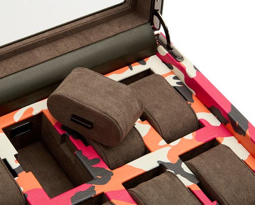 Wolf Elements 10 Piece Watch Box In Fire