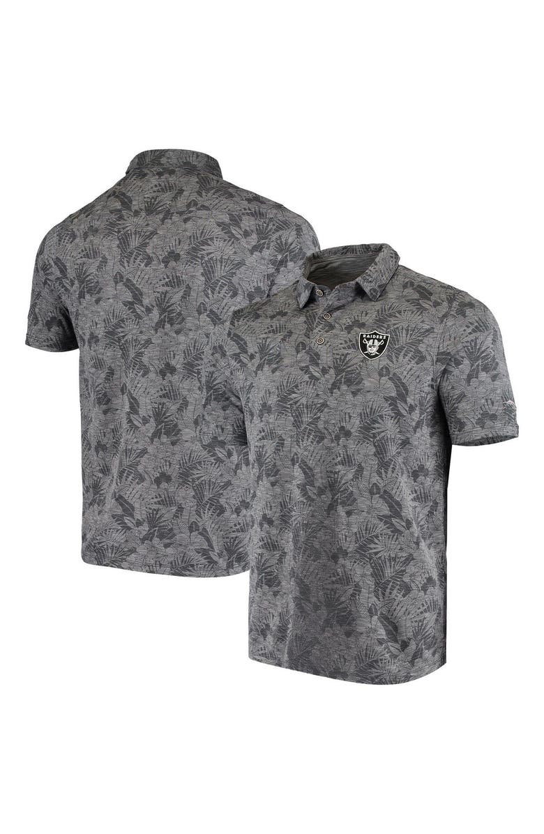 Tommy Bahama Men's Tommy Bahama Black Las Vegas Raiders Sport Palmetto Palms Polo, Alternate, color, 