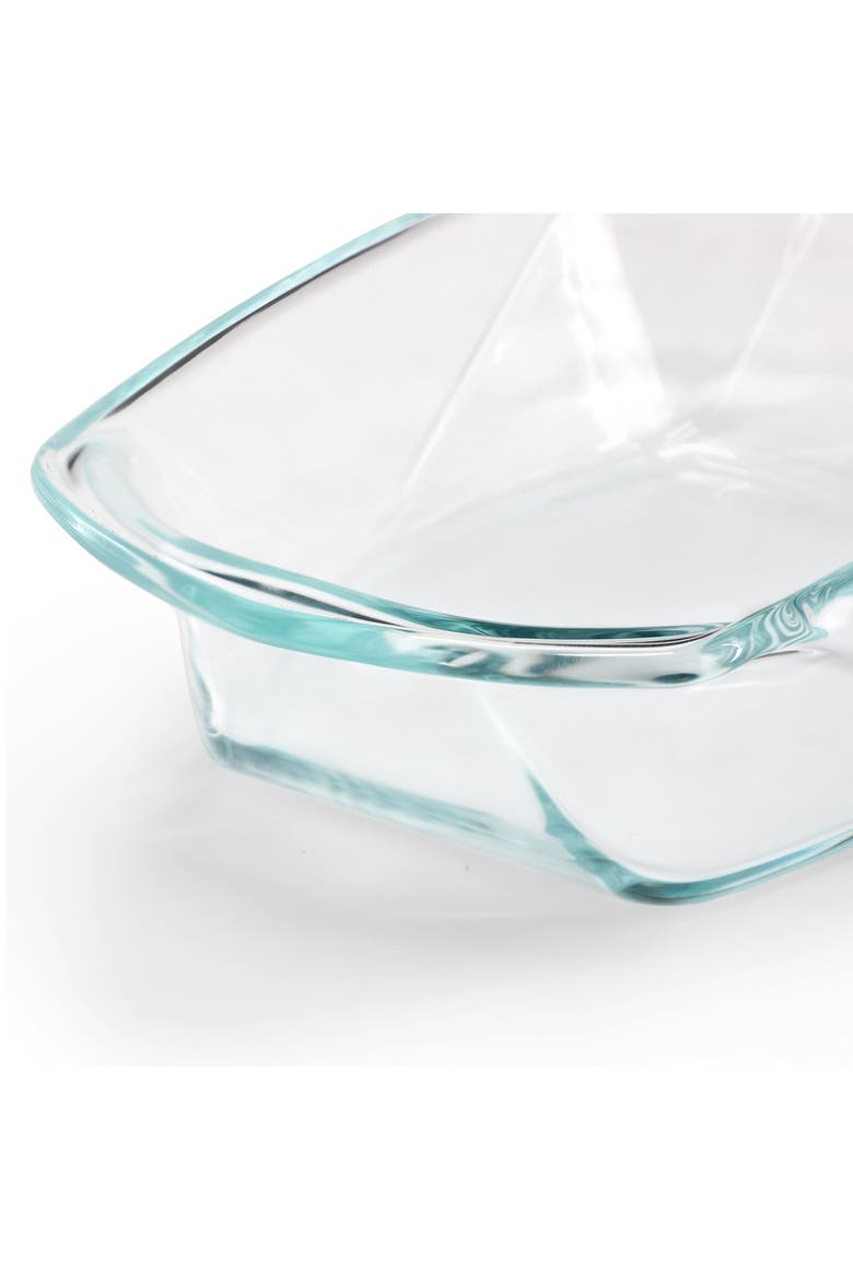 Carnegie Hill 10 inch x 5.9 Inch x 2.6 Inch Tempe Glass Loaf Pan with Built-in Handles, Alternate, color, Clear