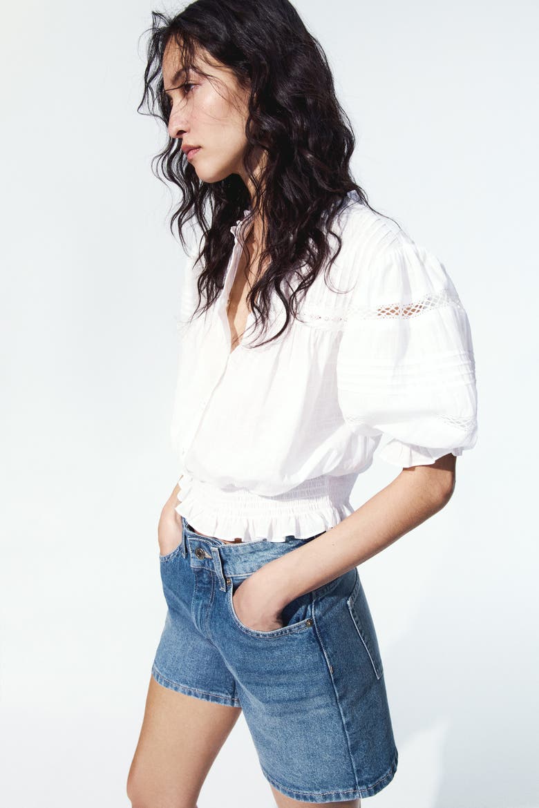 Denim Shorts, Alternate, color, Denim blue