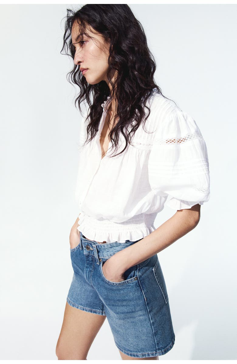 H&M Denim Shorts, Alternate, color, Denim Blue