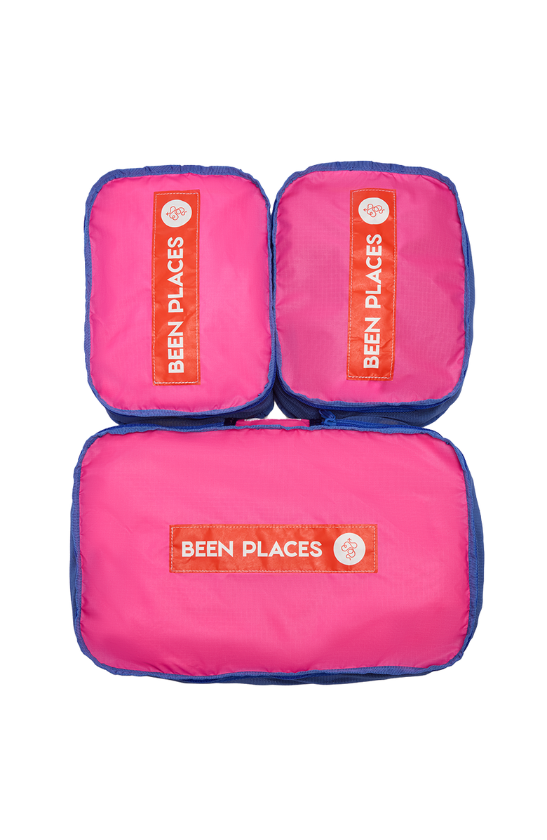Baboon to the Moon Packing Cube Set, Alternate, color, Hyper Pink