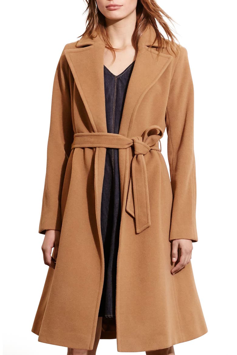 Wool Blend Wrap Coat, Main, color, OLD OLD VICUNA
