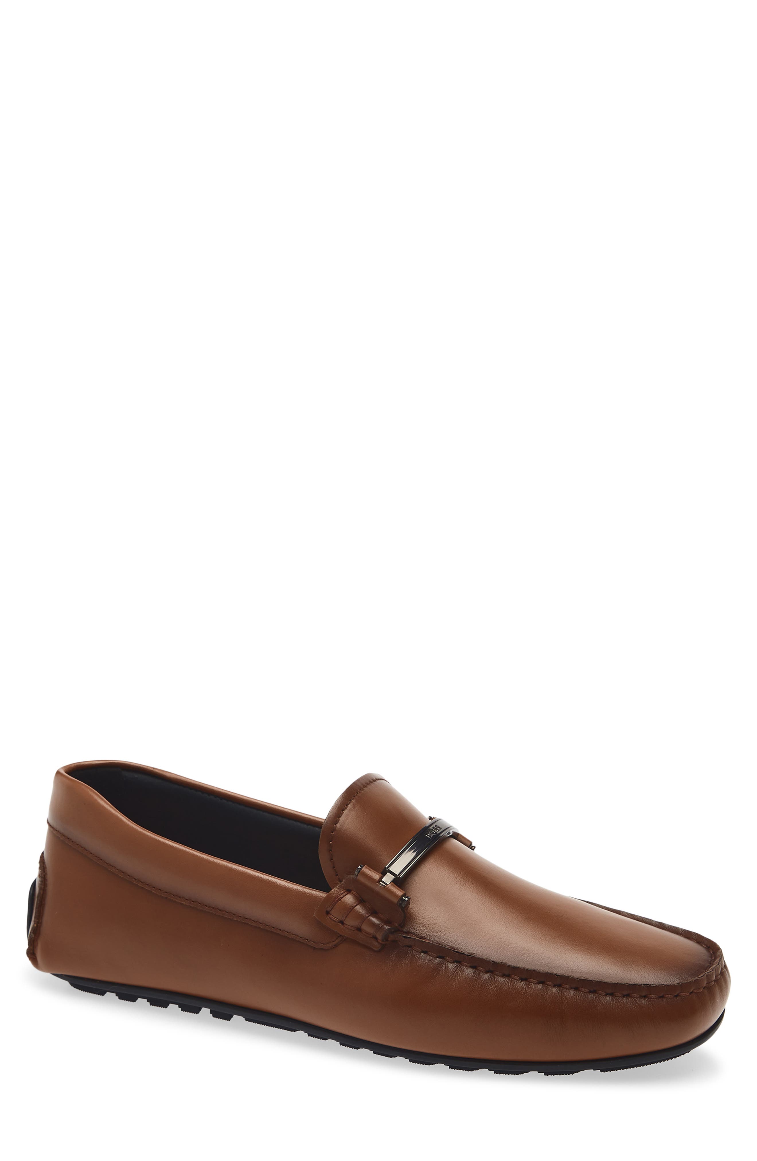 BOSS Noel Horsebit Loafer, Main, color, Medium Brown