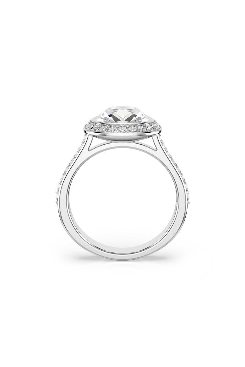 Una Cushion Halo Ring, Alternate, color, WHITE GOLD/ CRYSTAL