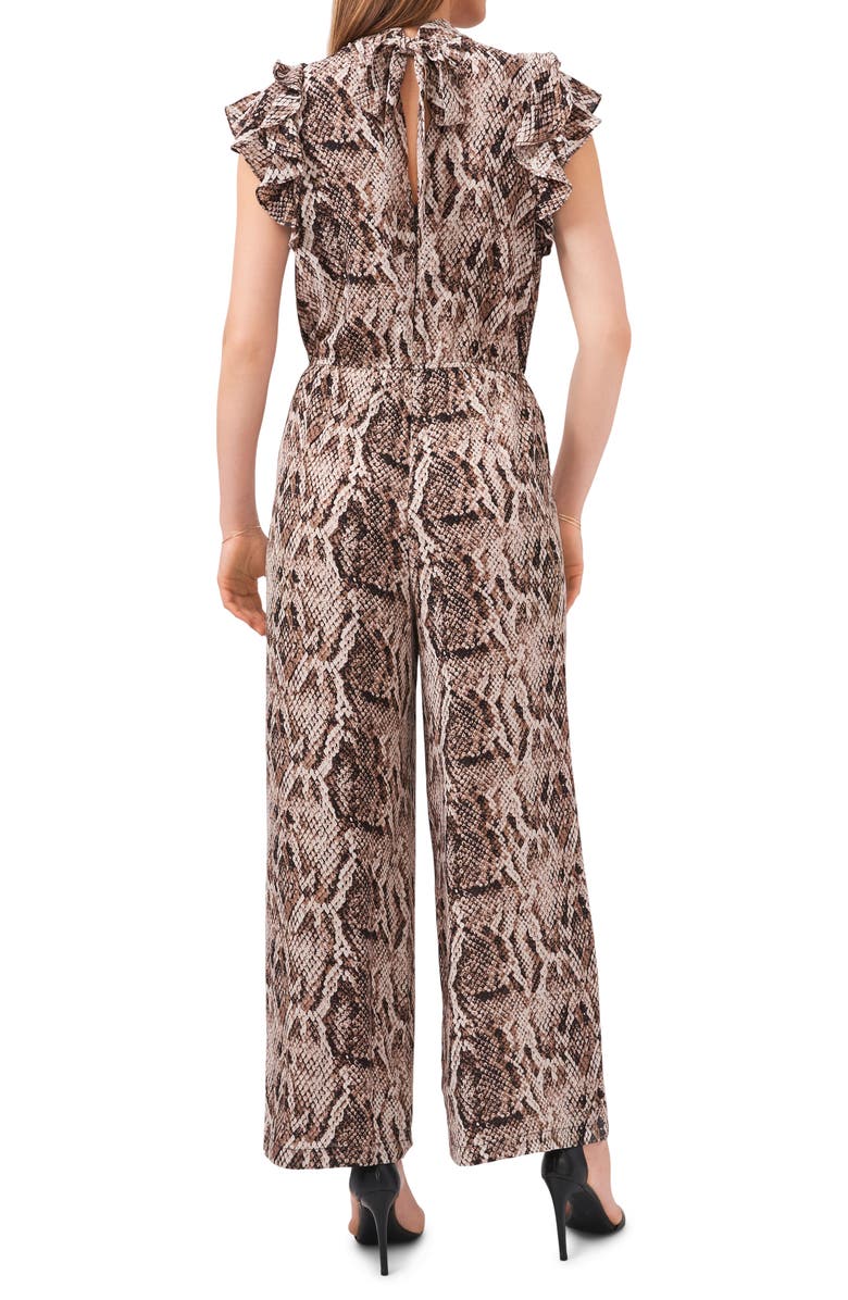1.STATE Flutter Sleeve Jumpsuit, Alternate, color, Birch Multi