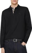 Burberry Long-sleeve Cotton Polo Shirt