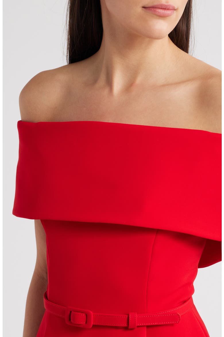 Harper Off-the-Shoulder Dress, Alternate, color, RED