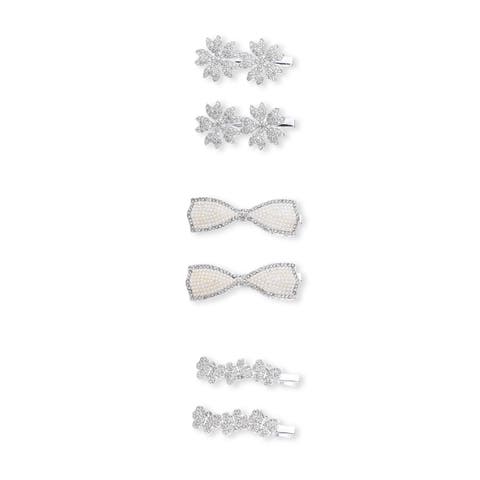 Crystal Petal Hair Clip Set