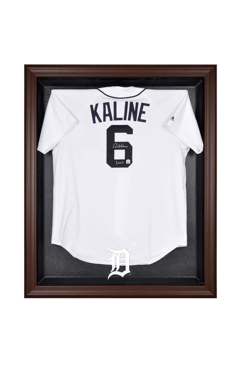 FANATICS AUTHENTIC Detroit Tigers Brown Framed Logo Jersey Display Case, Main, color, 