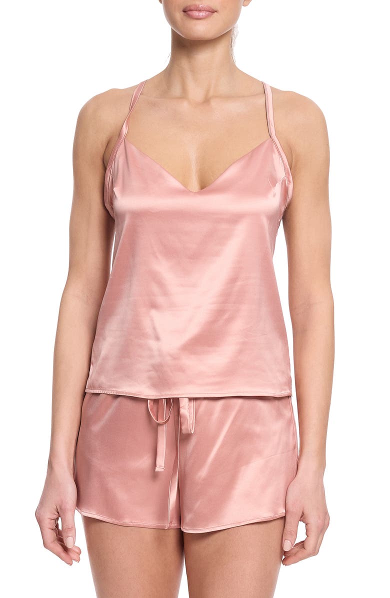 Hanky Panky Satin Camisole, Main, color, Rose Latte