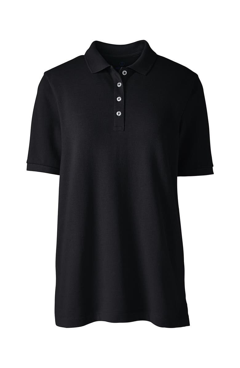 Lands
 End Banded Short Sleeve Mesh Polo, Alternate, color, 