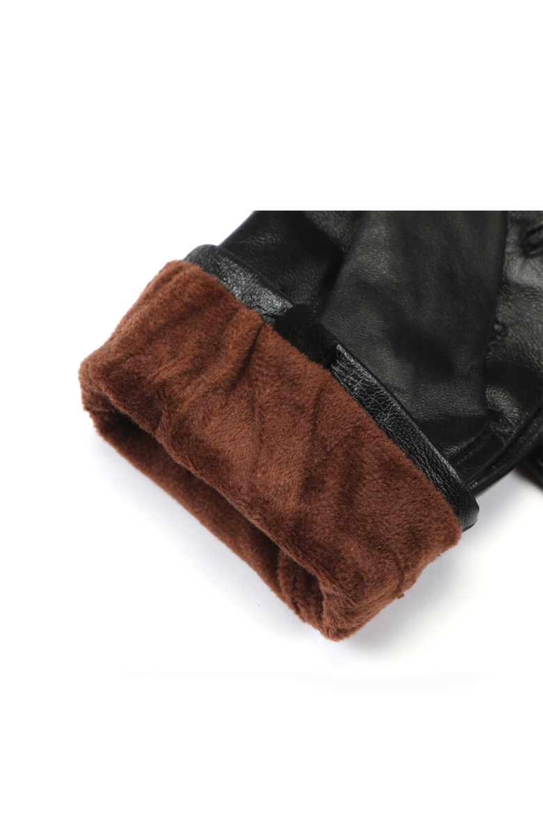 Elora Leather Gloves, Alternate, color, Black