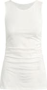 Favorite Daughter The Smooth Operator Ruched Cotton & Modal Tank