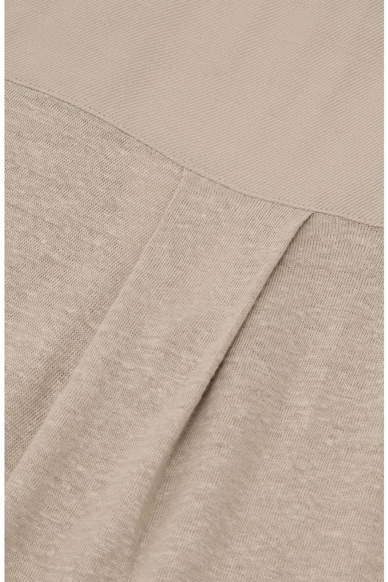 Linen V-Neck Tee, Alternate, color, STONE NEUTRAL