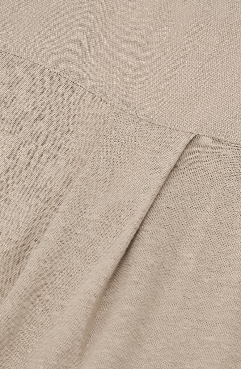 Reiss Linen V-Neck Tee, Alternate, color, Stone Neutral