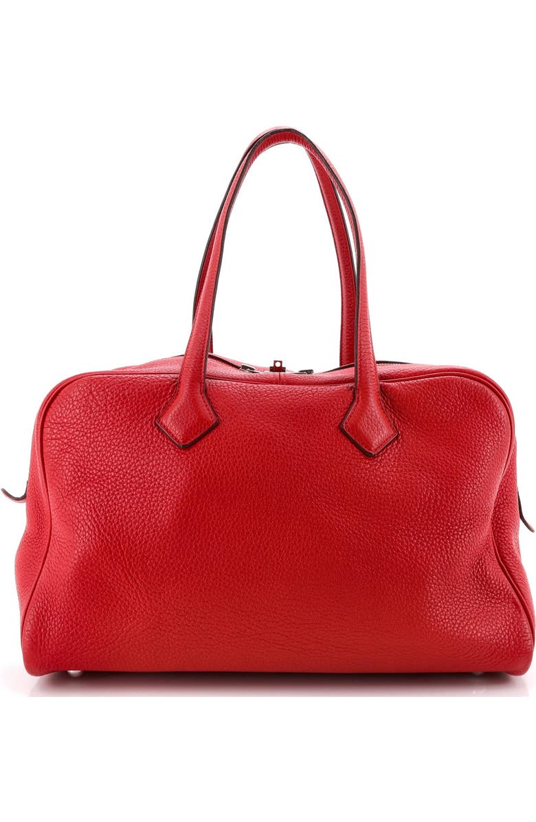 Pre-Owned Hermes Victoria II Bag Clemence 35, Alternate, color, Rouge Vif