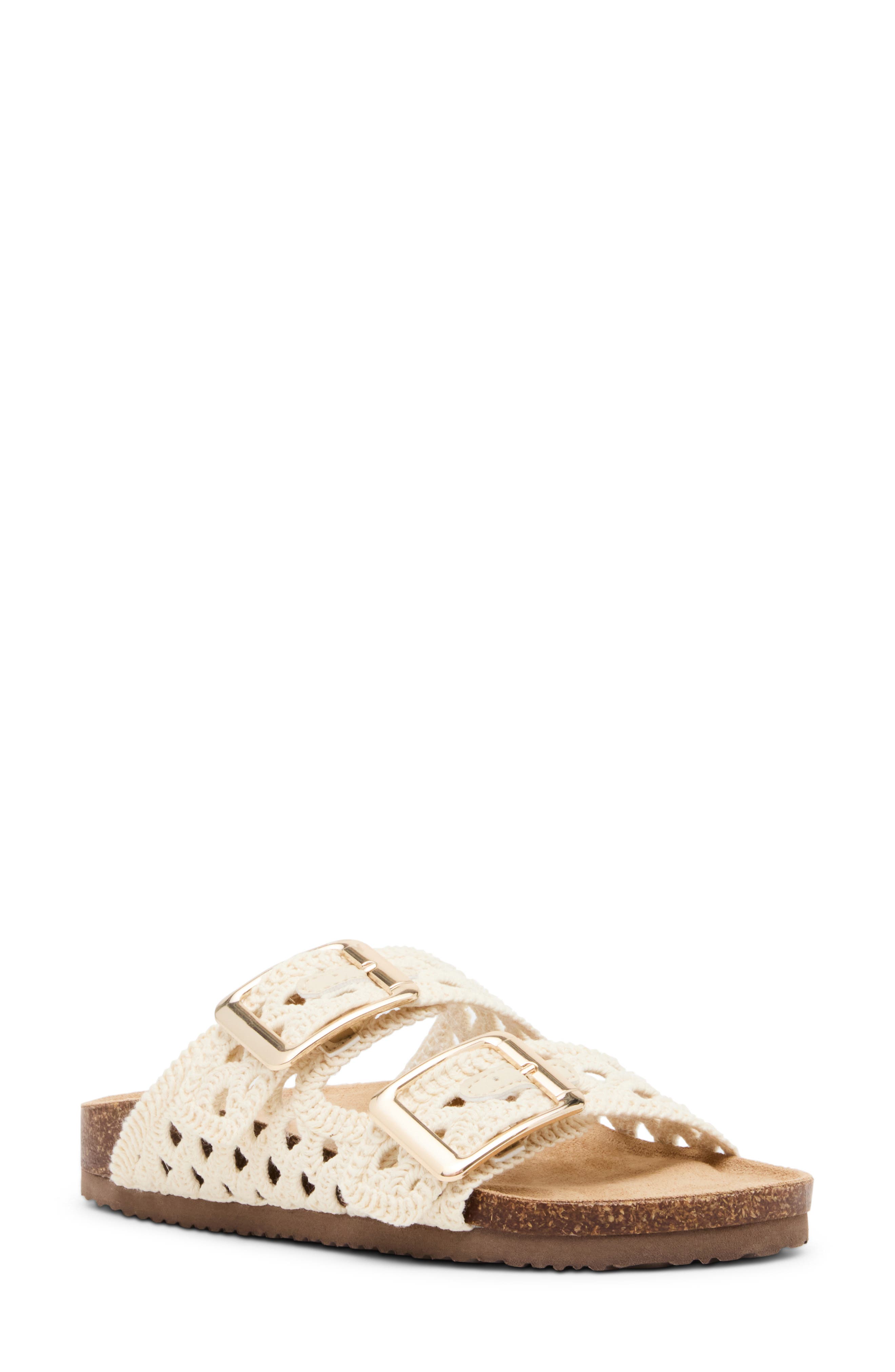 Madden Girl <p>Bodie Crochet Slide Sandal (Women) </p>