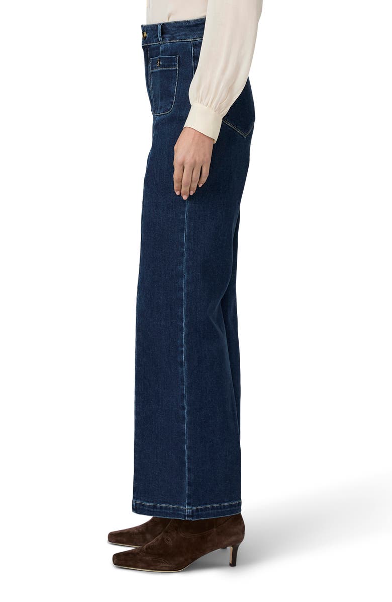 PAIGE Anessa Seamed High Waist Wide Leg Jeans, Alternate, color,