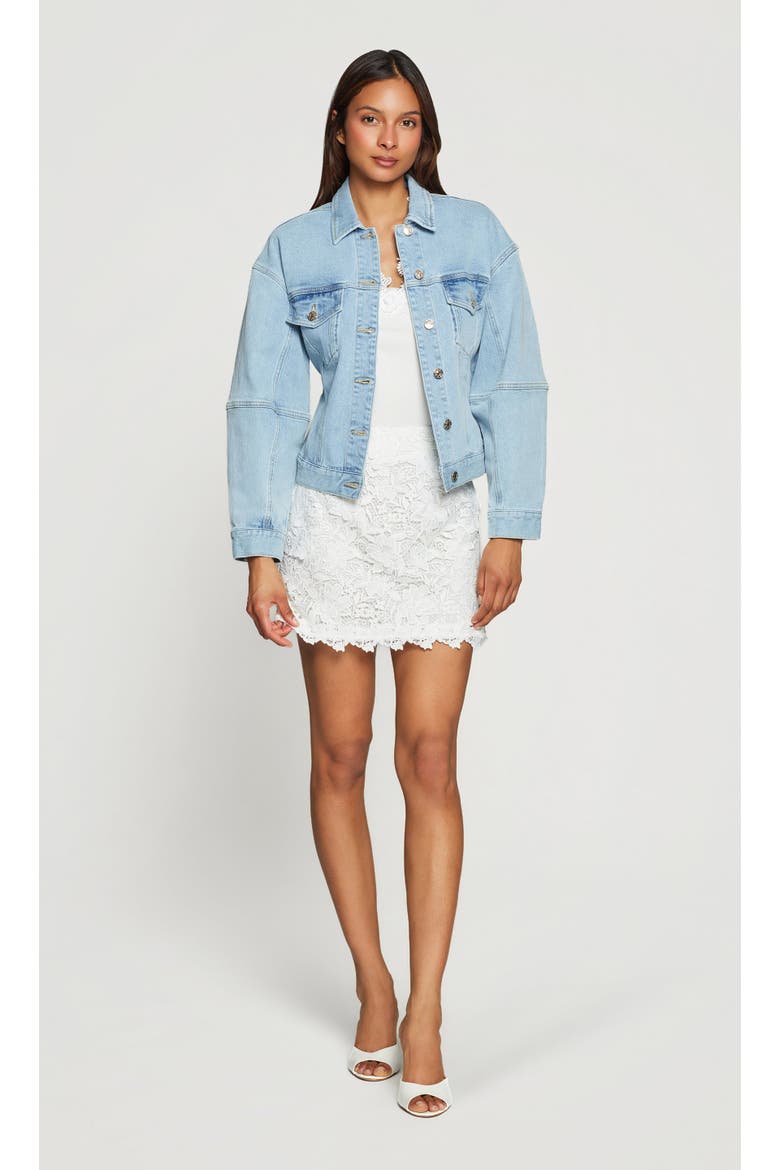 Jolie Denim Jacket, Alternate, color, Light Blue