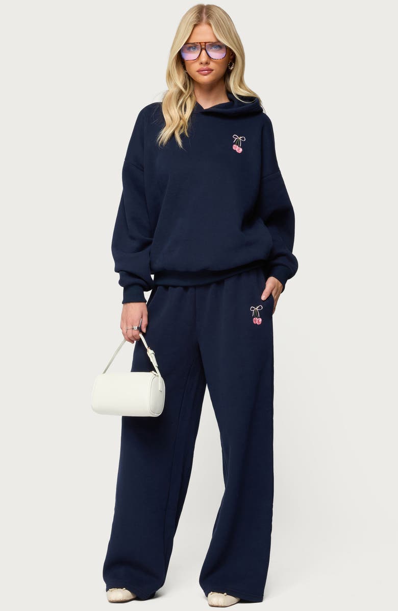 EDIKTED I Don't Chase I Attract Hoodie, Alternate, color, Navy