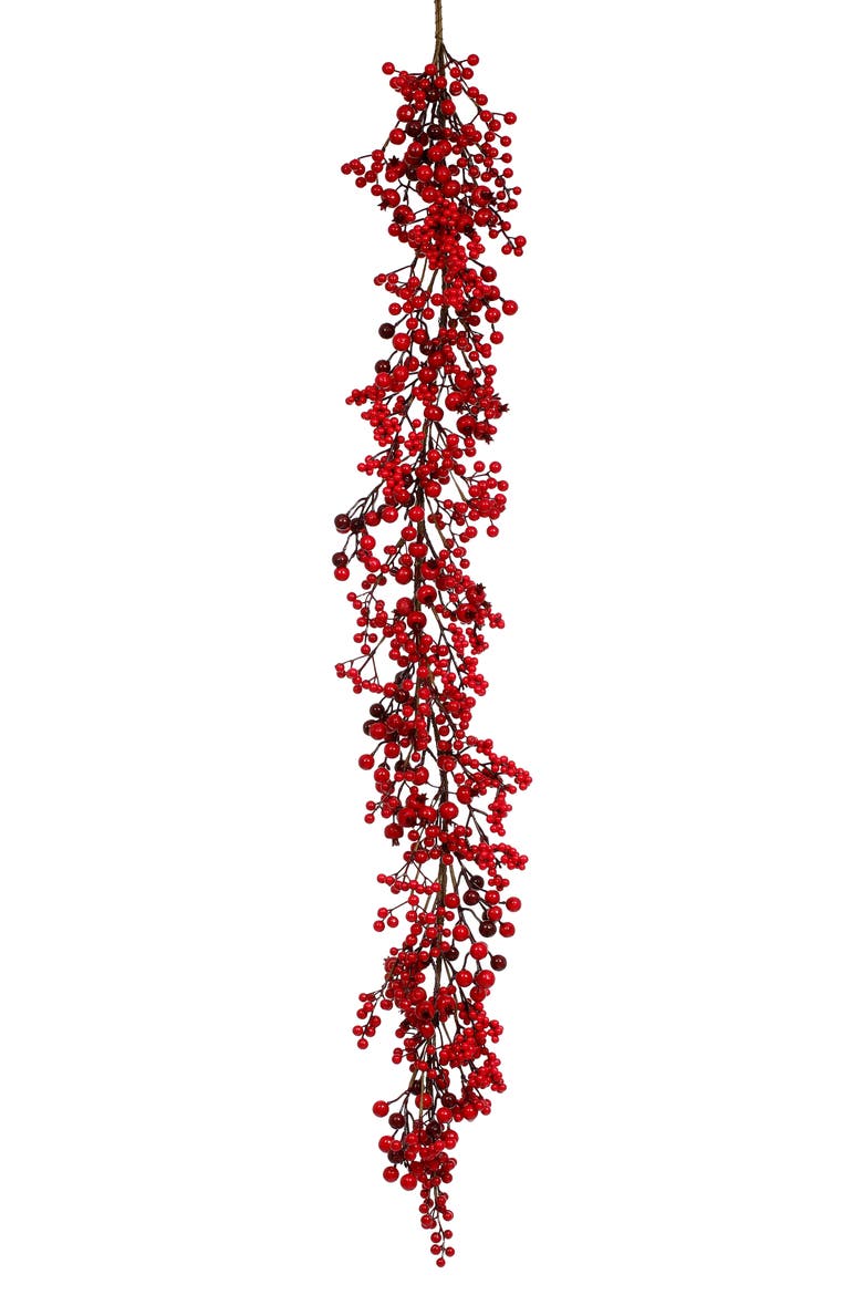 Classic Berry Garland, Set of 2, Main, color, Red