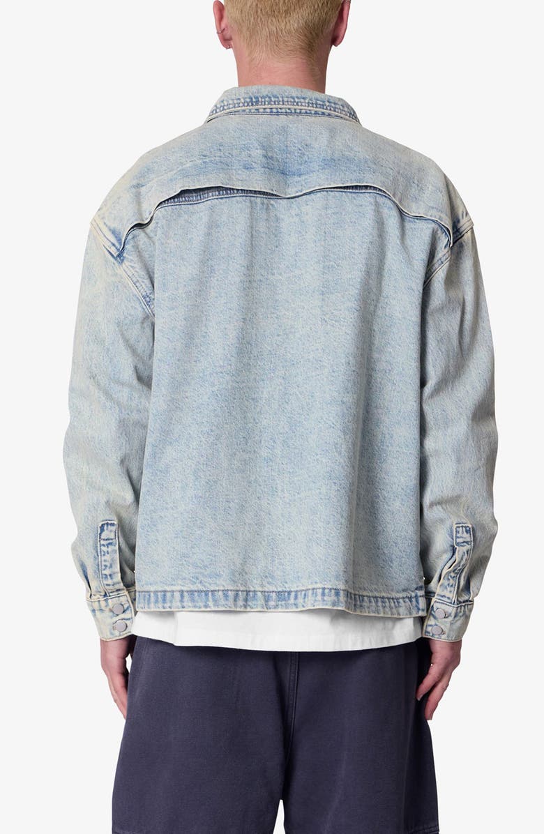 mnml Denim Shirt Jacket, Alternate, color, Light Blue