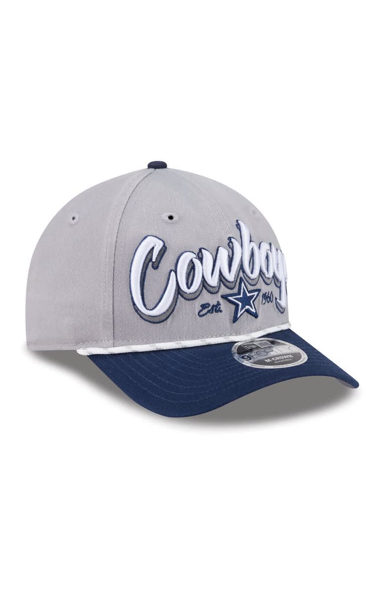 New Era Men's New Era Gray Dallas Cowboys Team Loyal A-Frame 9FORTY Adjustable Hat, Alternate, color, Gray