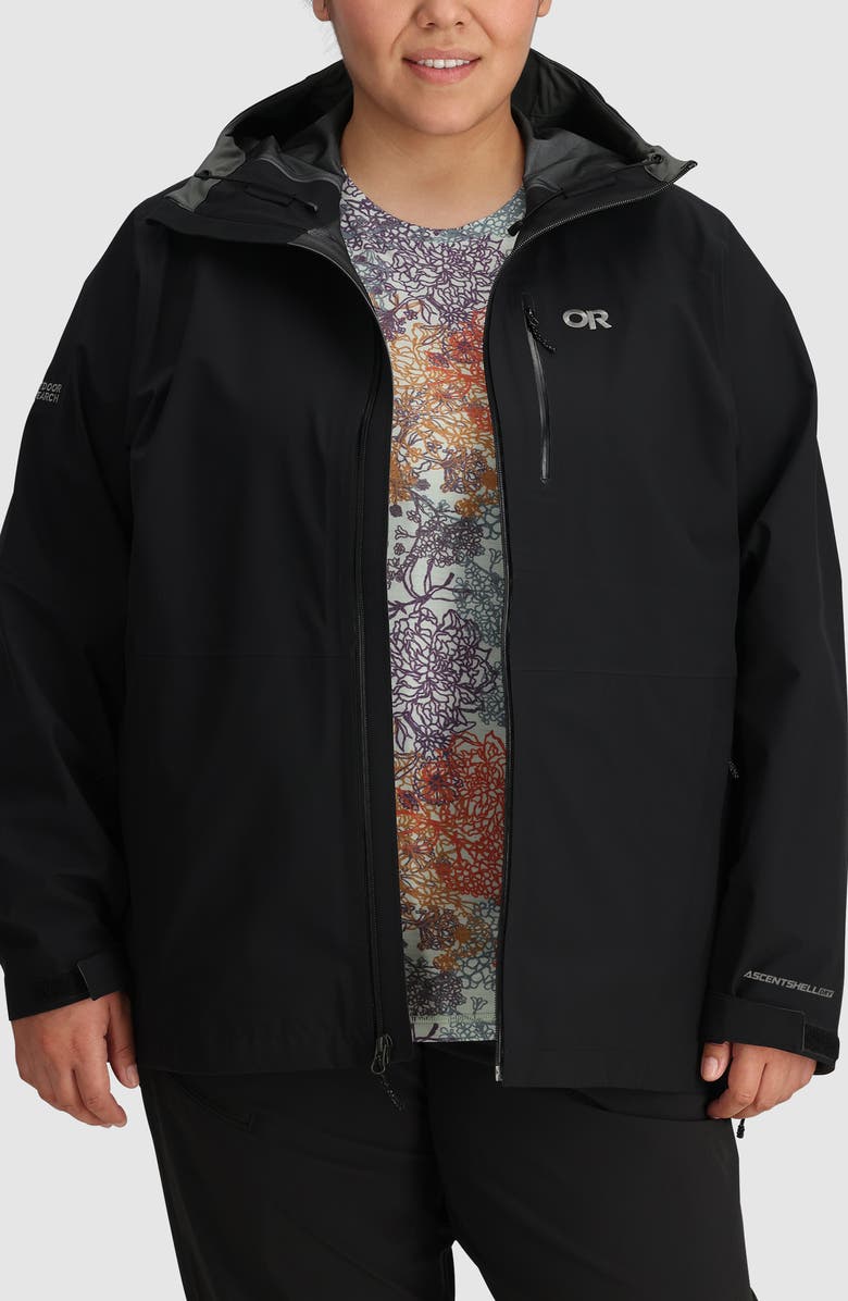 Outdoor Research Aspire II Gore-Tex<sup>®</sup> Waterproof Jacket, Alternate, color, Black