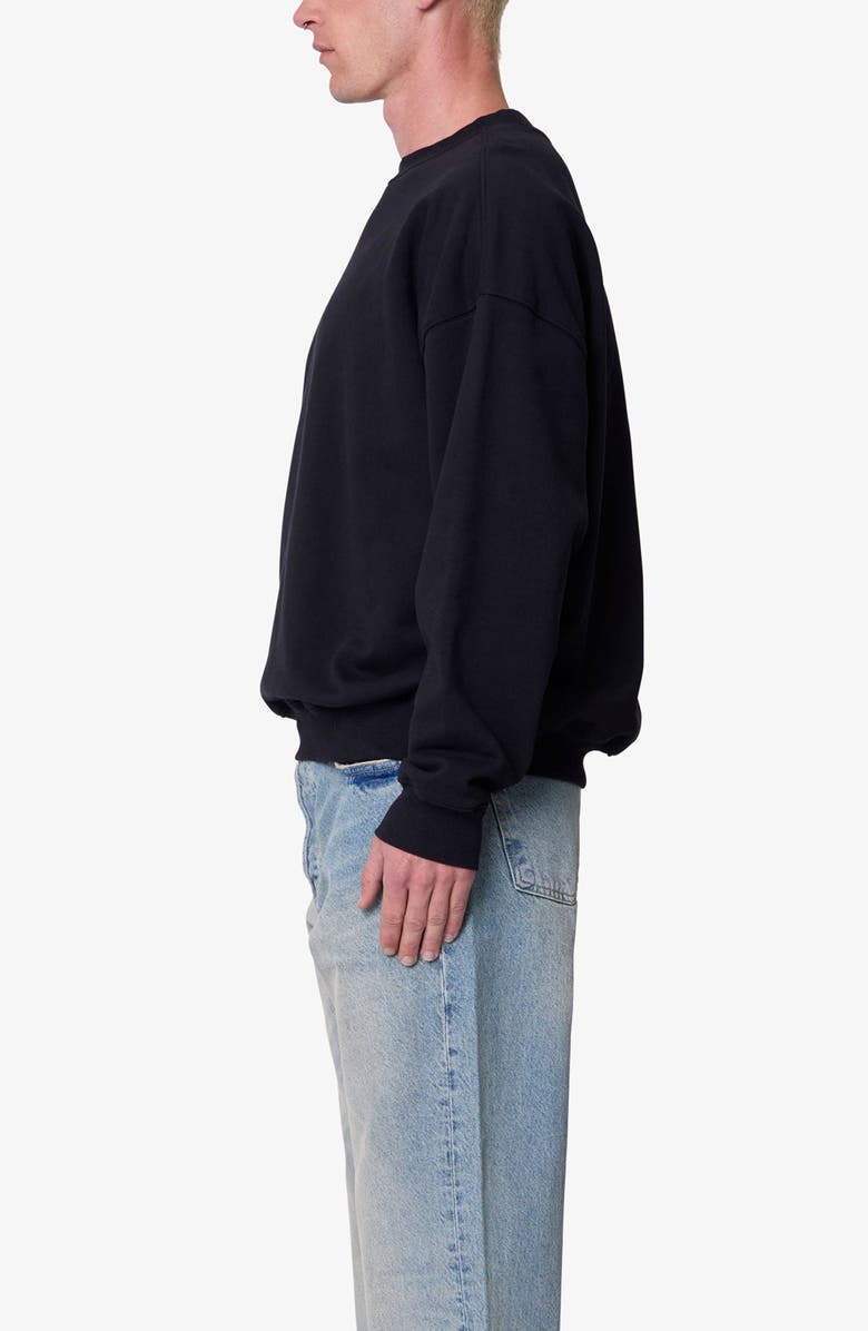 mnml Heavyweight Basic Crewneck Sweatshirt, Alternate, color, Black