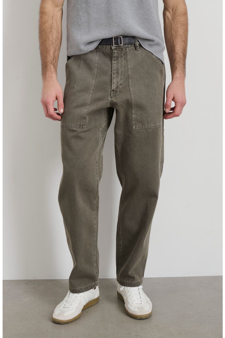 Recycled Cotton Painter Jeans, Alternate, color, THYME