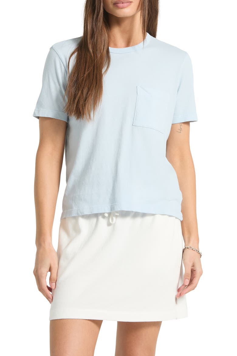 Carefree Organic Cotton Pocket T-Shirt, Main, color, BLUE AURA