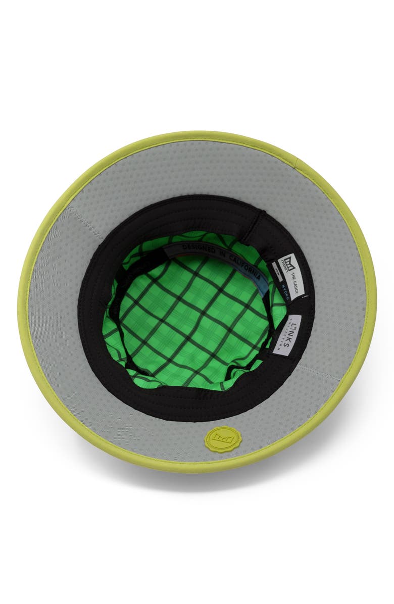 Melin Caddy Links Hydro Performance Bucket Hat, Alternate, color, Neon Yellow
