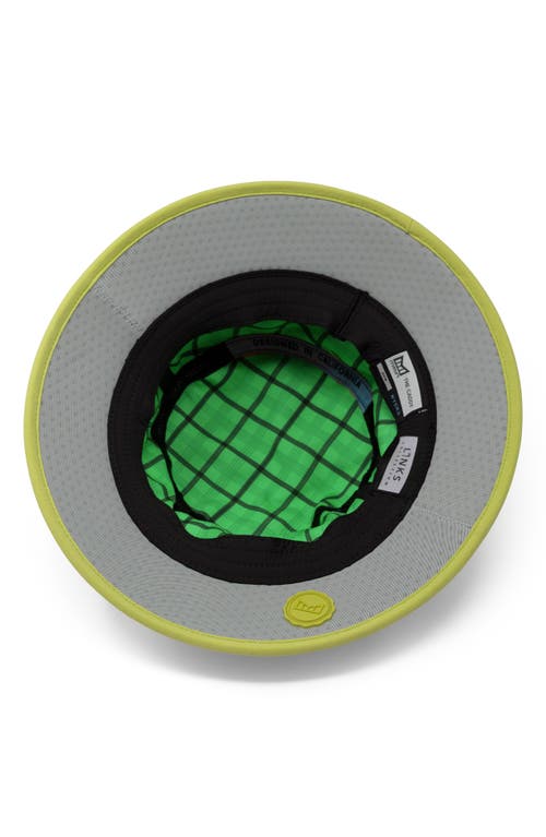 Melin Caddy Links Hydro Bucket Hat In Neon Yellow