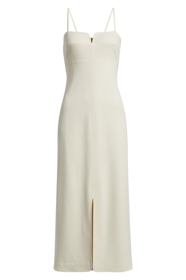 Scuba Crepe Sleeveless Sheath Dress, Alternate, color, ECRU