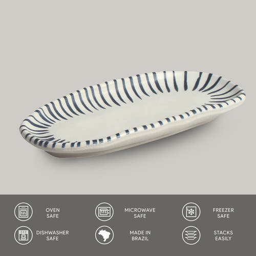 Porto Brasil Shallow Organic Oval Platter Small Set Of 4