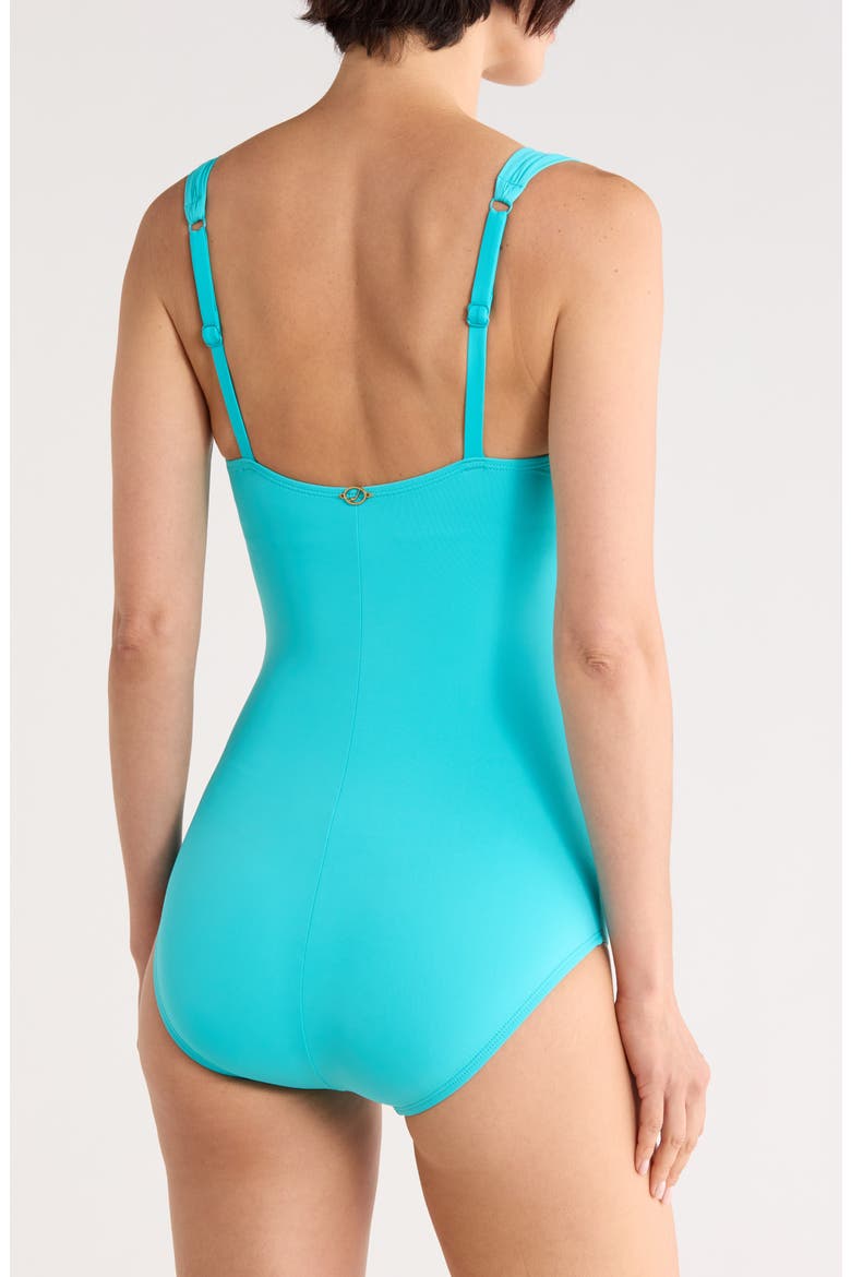 Surplice Mio One-Piece Swimsuit, Alternate, color, CALYPSO BLUE